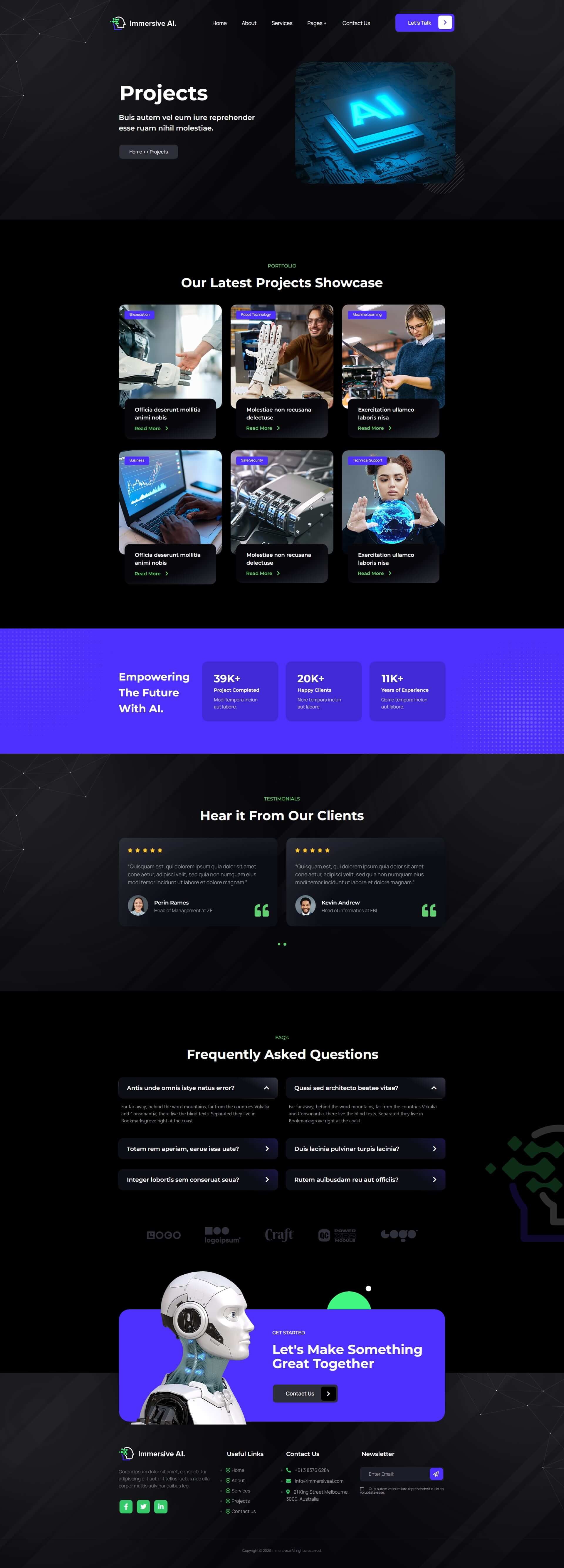 ImmersiveAI - Robotics Elementor Template Kit by designingmedia ...
