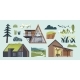 Set of Moddern Cottages on Nature, Vectors | GraphicRiver
