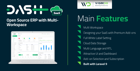 WorkDo Dash SaaS  Open Source ERP with MultiWorkspace