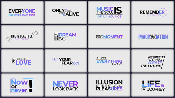 Kinetic Titles Titles template preview