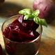 pickled beets in a jar on a wooden table - PhotoDune Item for Sale