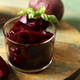 pickled beets in a jar on a wooden table - PhotoDune Item for Sale