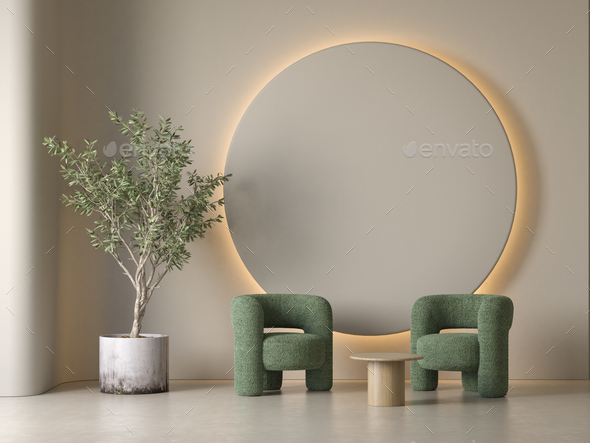 Modern style conceptual interior room - Stock Photo - Images
