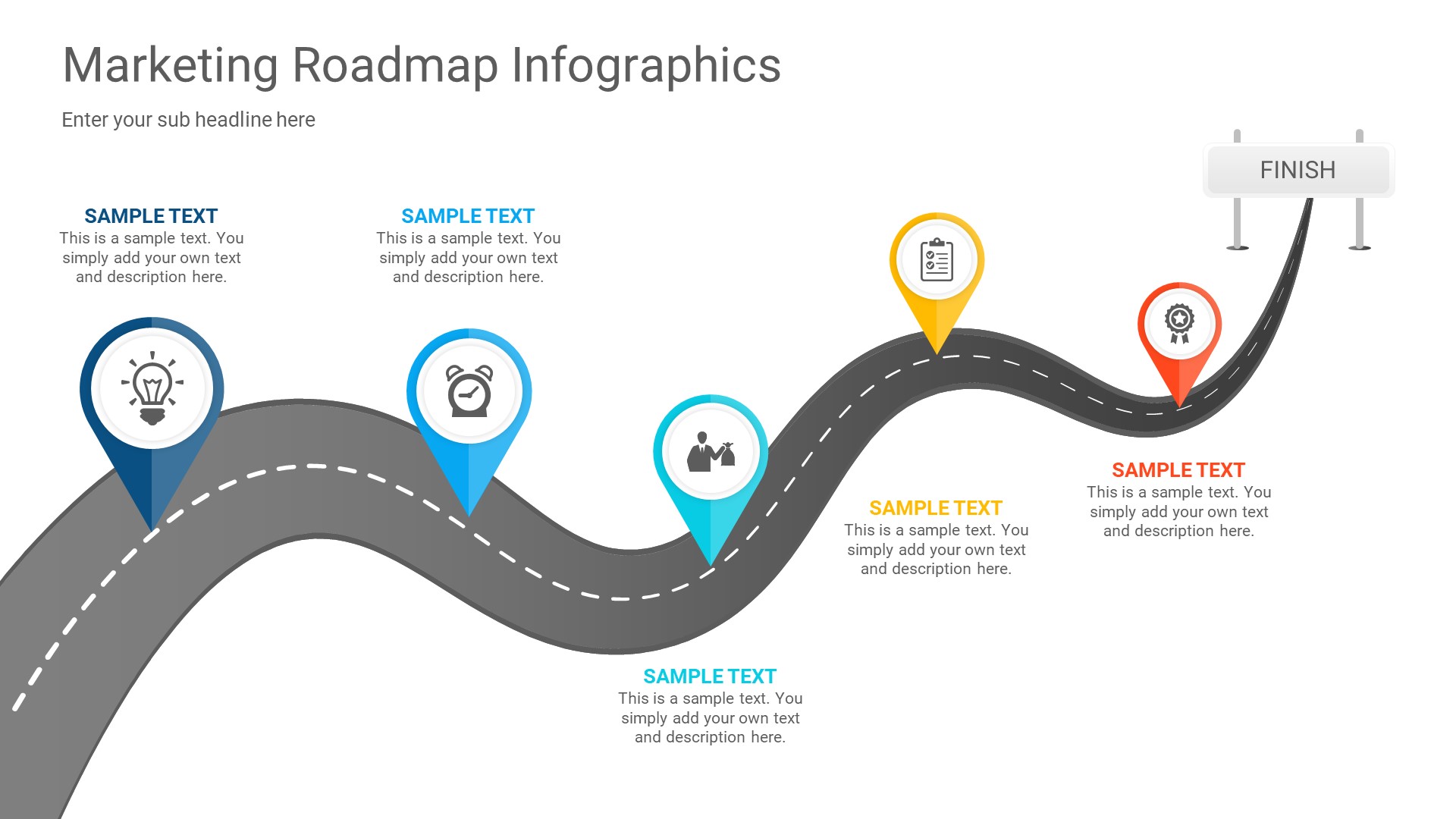 Marketing roadmap PowerPoint infographics presentation, Presentation ...