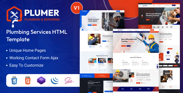 Plumer - Plumbing & Repair Service HTML Template