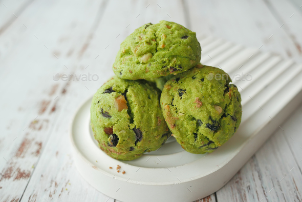 green color sweets, confectionary and pastry products - Stock Photo - Images