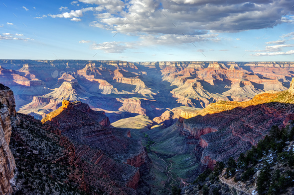 View of the famous Grand Canyon - Stock Photo - Images