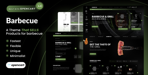 Barbecue – Grill eCommerce Template for Opencart 4
