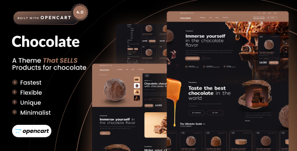Chocolate – Opencart 4 Cake Store Template