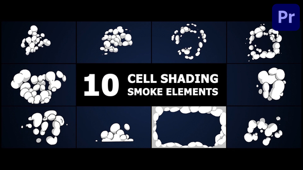 Cell Shading Smoke | Premiere Pro MOGRT