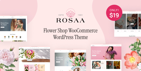 Rosaa – Flower Shop WordPress Theme