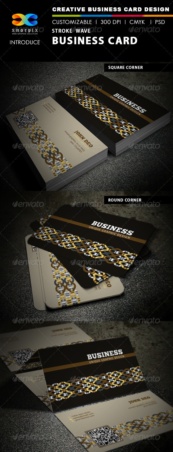 Stroke Wave Business Card