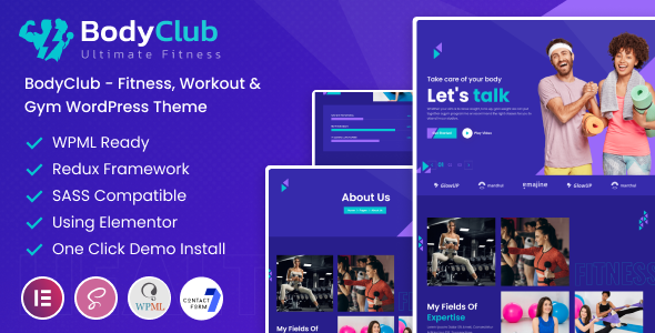 BodyClub – Fitness, Workout & Gym WordPress Template