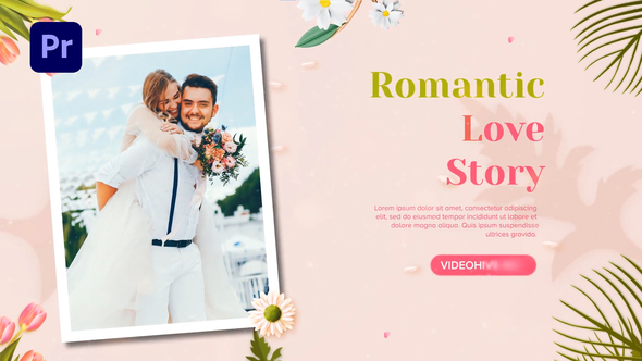 Romantic Wedding Slideshow MOGRT