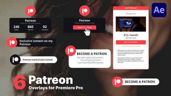 Patreon Subscribe Overlays