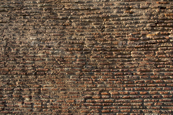 Natural brick wall background - Stock Photo - Images