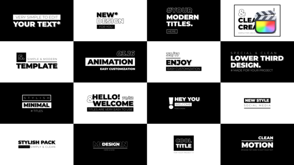 Typography Titles \ FCPX