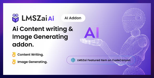 LMSzai AI  Ai Content writing & Image Generating addon.