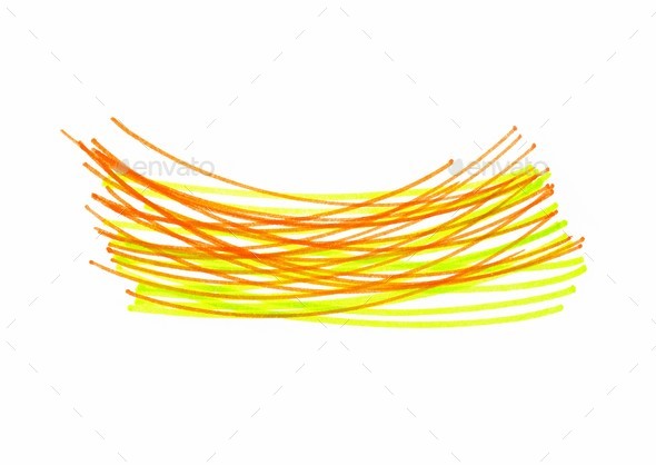 Abstract bright color free hand drawn texture on white - Stock Photo - Images