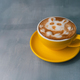 yellow cup of latte coffee art, cute rabbit and lover animal,relax refresh, active color. - PhotoDune Item for Sale