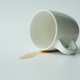cup of coffee spilled on white background  - PhotoDune Item for Sale