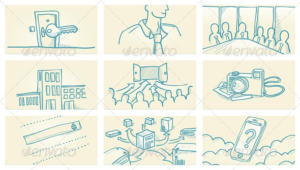 Business Office Illustrations - Business Conceptual