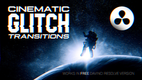 Cinematic Glitch Transitions Pack for DaVinci Resolve