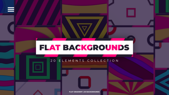 Flat Backgrounds Elements template preview