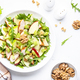 Waldorf salad with chicken fillet, red and green apples, raw celery, lettuce, arugula and walnuts - PhotoDune Item for Sale