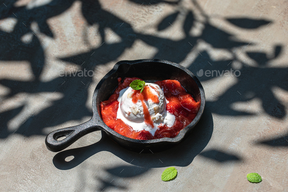 Strawberry ice cream - Stock Photo - Images