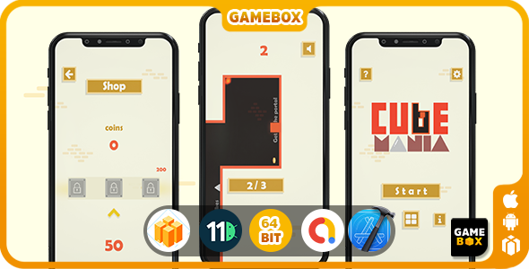 CUBE MANIA -ANDROID-IOS-BUILDBOX CLASSIC
