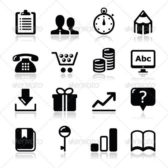 Website internet icons set - vector - Web Technology