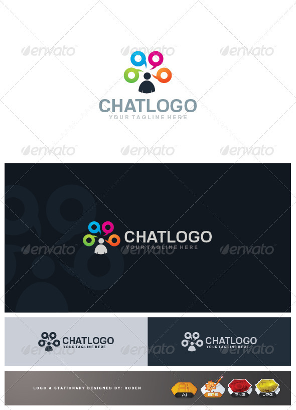 Chat Logo - Humans Logo Templates
