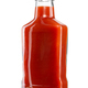 Glass bottle of red tomato ketchup with twist off screw cap isolated on white with clipping path. - PhotoDune Item for Sale