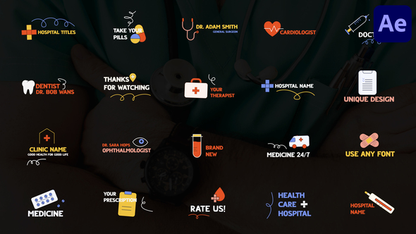 Hospital Titles for After Effects