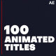 100 Animated Titles - VideoHive Item for Sale