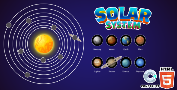 Solar System - HTML5 Game - Construct 3
