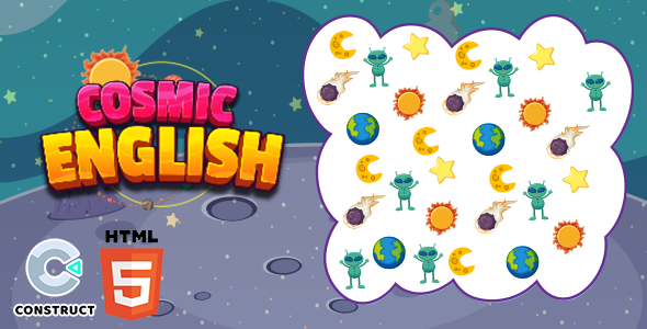 Cosmic English - HTML5 Game - Construct 3