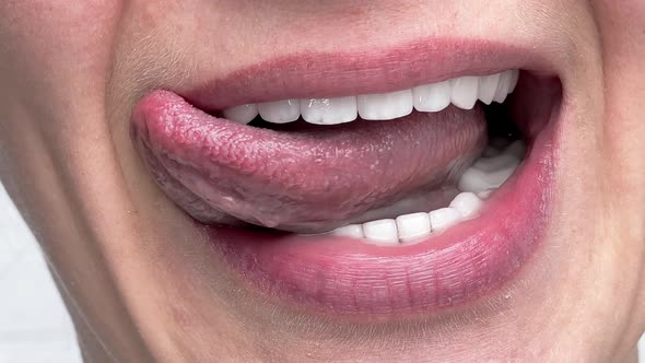 Perfect White Teeth Close Up Female Veneer Smile Dental Care and Stomatology Dentistry alt