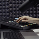 Radio host using mixing console - PhotoDune Item for Sale