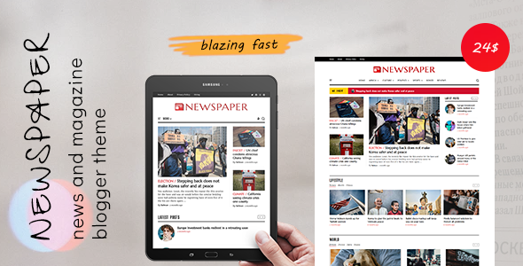 [DOWNLOAD]Newspaper - Classic News Blogger Theme
