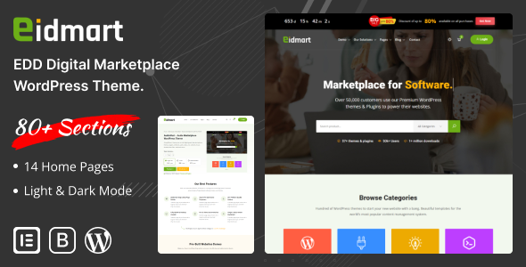 Eidmart | Digital Marketplace WordPress Theme by CodeIdem | ThemeForest