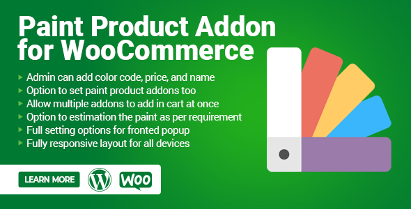 Paint Product Addon for WooCommerce