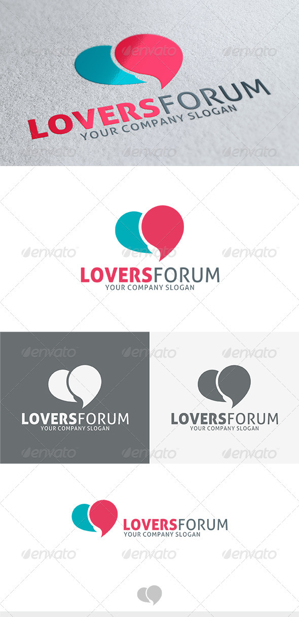 Lovers Forum Logo - Vector Abstract