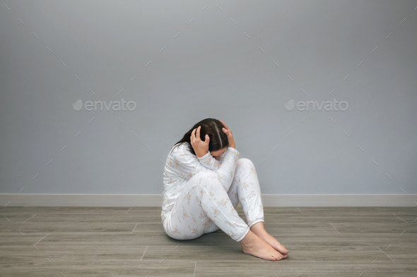 Unrecognizable woman with mental disorder and suicidal thoughts - Stock Photo - Images