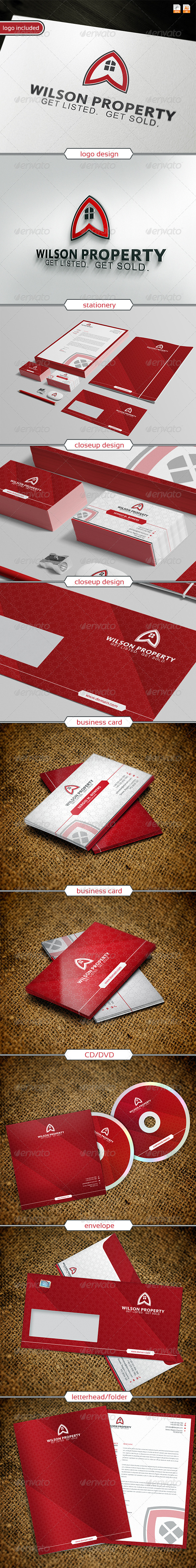 Wilson property Logo & Identity - Stationery Print Templates