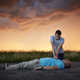 Dramatic resuscitation on rural road - PhotoDune Item for Sale