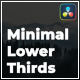 Minimal Lower Thirds | DaVinci Resolve - VideoHive Item for Sale