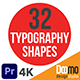 32 Typography Shapes Premiere Pro - VideoHive Item for Sale