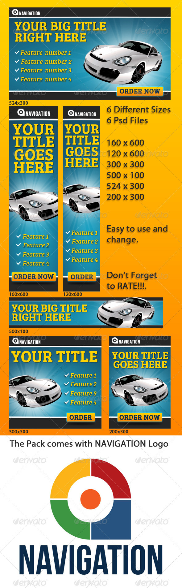 Web Banners - Banners & Ads Web Elements